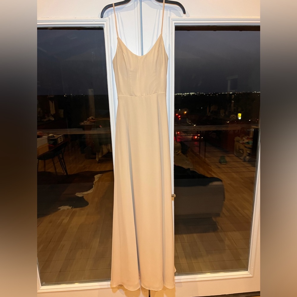 Cream bridesmaid dress